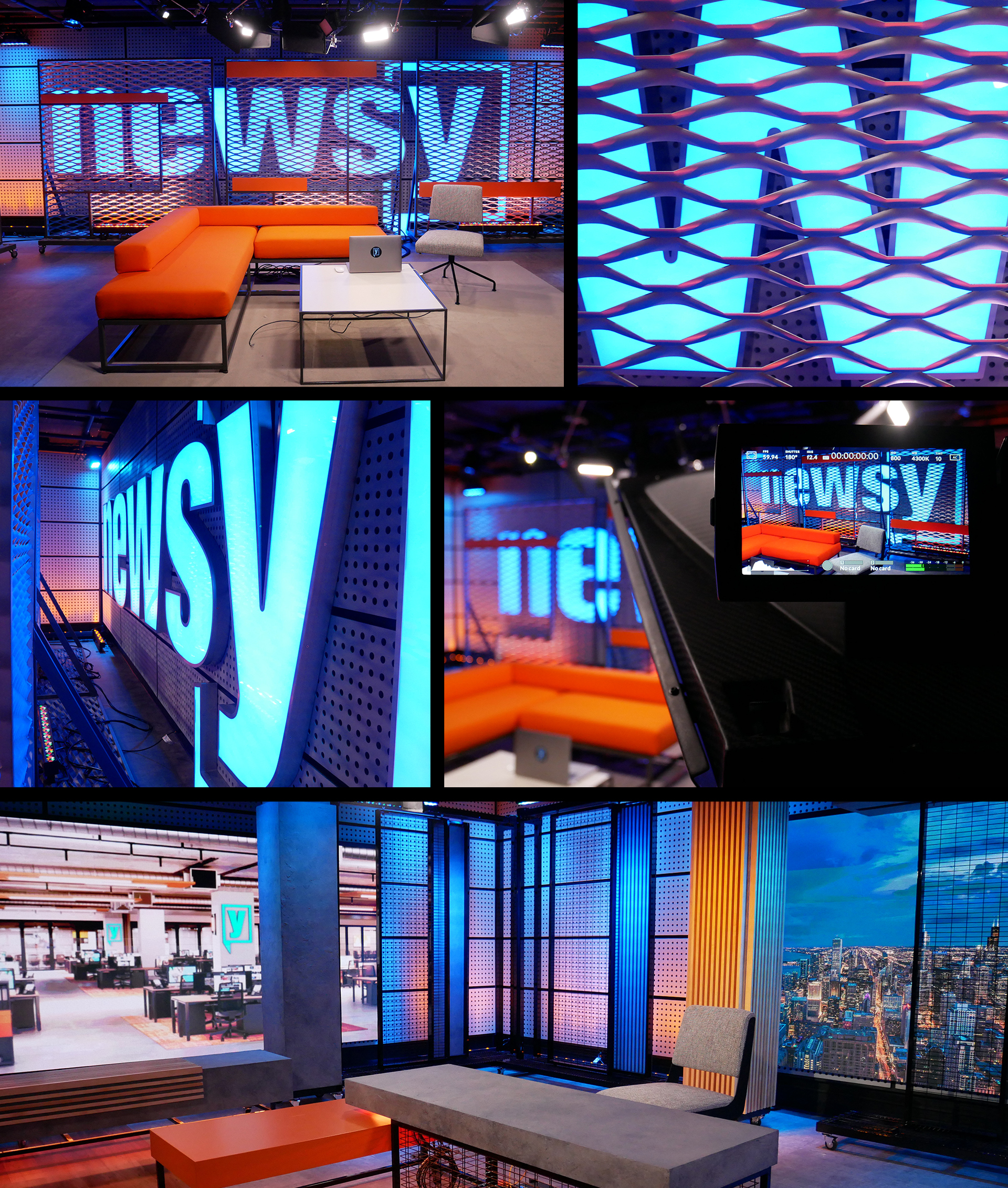Television Studio Newsroom Fabrication - Ravenswood Studio